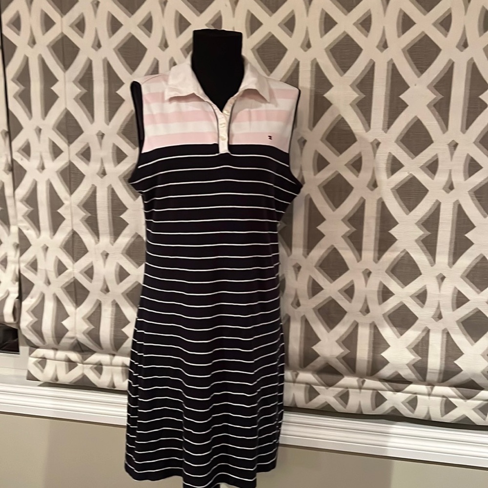 Tommy Hilfiger Navy, white and light Pink Size L